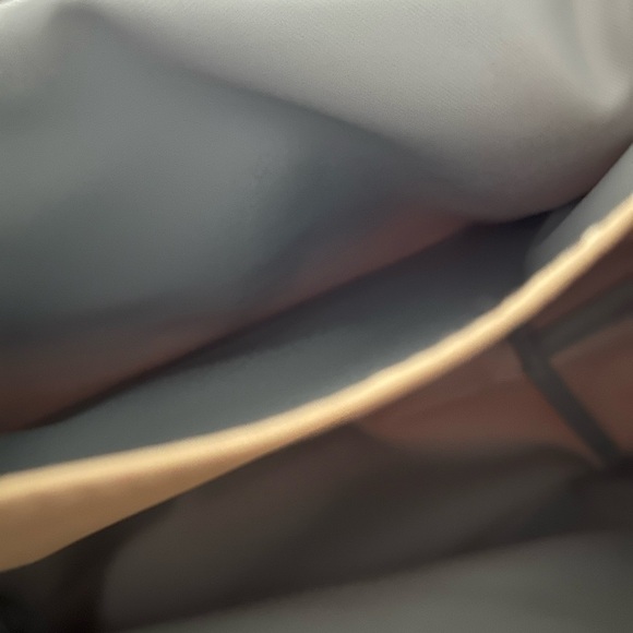 Longchamp Le Pliage Medium Nylon Shoulder Tote-Fawn with Brown Leather Handles - Picture 10 of 16